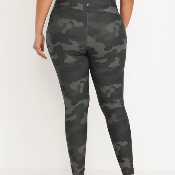NWT OLD NAVY High-Waisted PowerSoft Full-Length Leggings CAMO SIZE MEDIUM - Picture 7 of 10